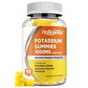 Kalium Gummies 1000 mg, Maksimoi Kalium Absoption B-vitamiinin kanssa magnesium, kaliumsitraatti täydentää aikuisille, sokeriton, 60