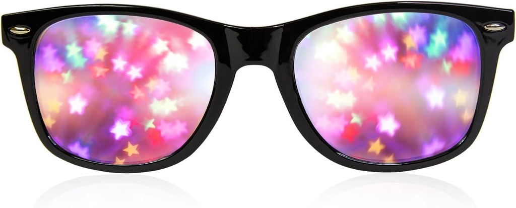 GloFX Black Frame Star Diffraktiolasit 