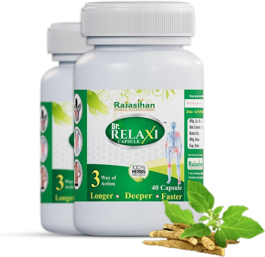 Dr. Relaxi Capsules Pack of 2 for Miehet ja naiset.