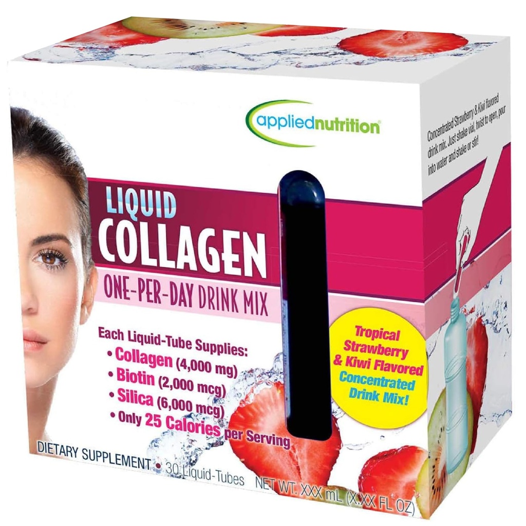 Applied Nutrition Liquid Collagen Drink Mix 4000 mg, 30 Putket