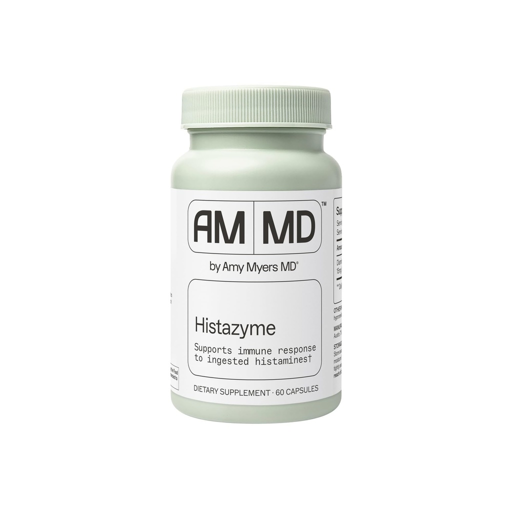 Amy Myers MD Histazyme - Diamin Oxidase Dao Enzyme Supplement Histamine Blocker för att stödja hälsosam matsmältning, mat härledd histaminintolerans (HI) - 60 kapslar - flaska