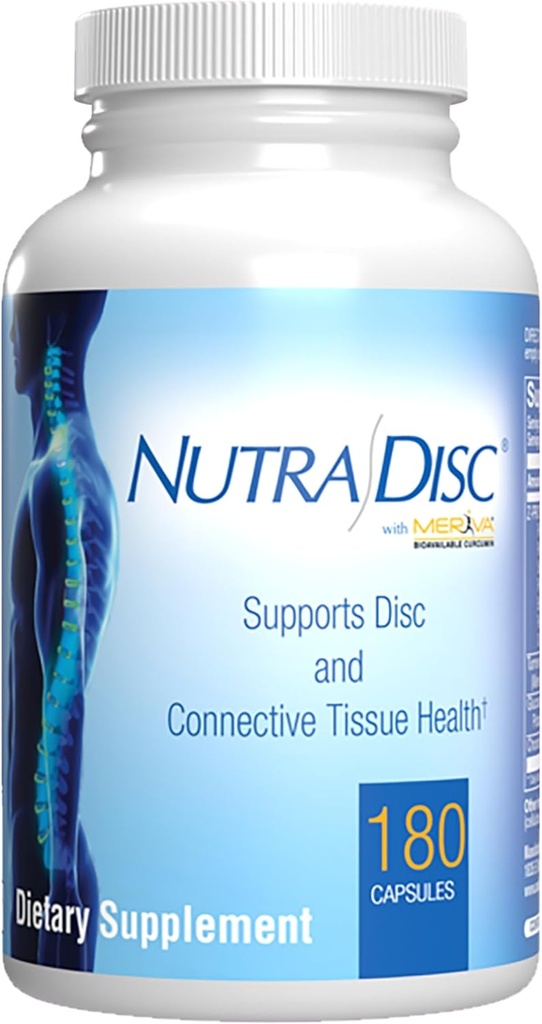 Nutra Disc & Joint Support Supplement - Kliinisesti muotoiltu restaurative Cartilage Ligament ja Tendon Supplement patentoitu Meriva Curcumin & Glukosamiini ja kondroitiini aikuisille - 90 tarjoilua