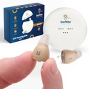 EarRite Ladattavat OTC kuulolaitteet senioreille - lähes näkymätön & Mukava 9 Säädettävät Clarity Compact In Ear Design Digitaalinen kuulovahvistin melun vähentämiseksi ja lataaminen tapauksessa