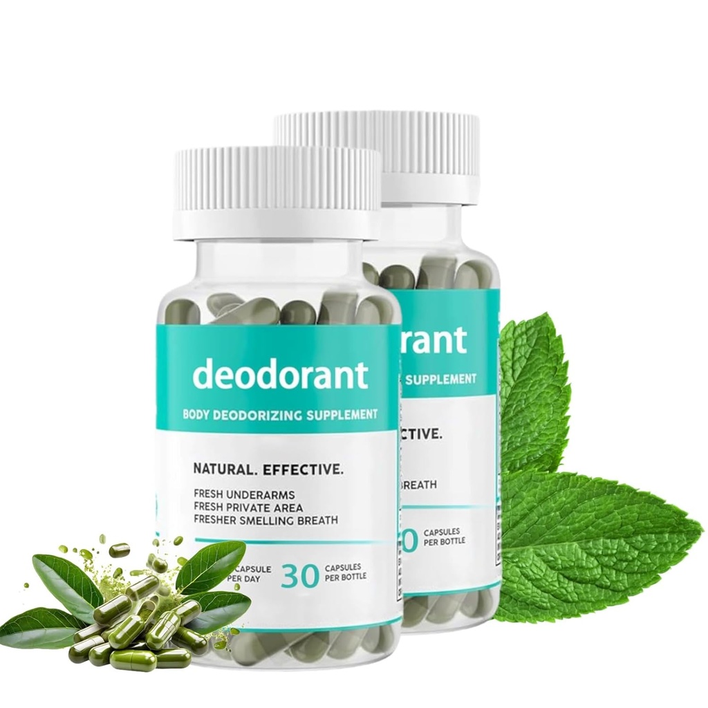 Body Deodorizing Supplement,Body Deodorant Kapselit,Body Deodorant Supplement naisille,30 kapselia (2)