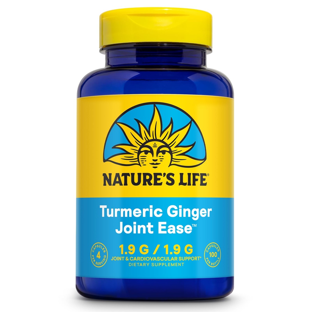 Nature's Life Turmeric Ginger Joint Ease ...
