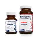 Metagenics Bundle - D3 10.000 + K & MethylCare - 60 Softgels of D3 för immunstöd, benhälsa och hjärthälsa * - 120 kapslar av metylCare för Homocysteine Metabolism & Methylation*