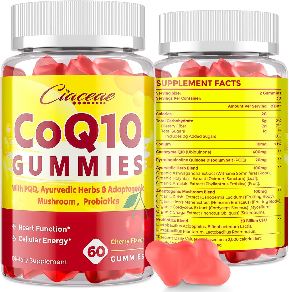 5 i 1 Q10 400 mg & PQQ 20 mg Gummies