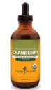 Herb Pharm Certified Organic Cranberry Liquid Extract för urinvägsstöd - 4 Ounce