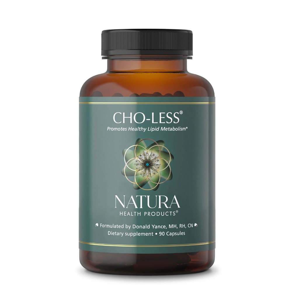 Natura Health Products Cho-Less Supplement - Främjar hälsosamt Lipid Metabolism och kardiovaskulär hälsa - med Niacin, Red Yeast Rice, Artichoke Extract och Beta Sitosterol (90 kapslar)