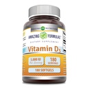 Amazing Formula D3-vitamiini (kolekalsiferoli) Supplement ... 5000 IU per tarjoilu 180 Softgels...
