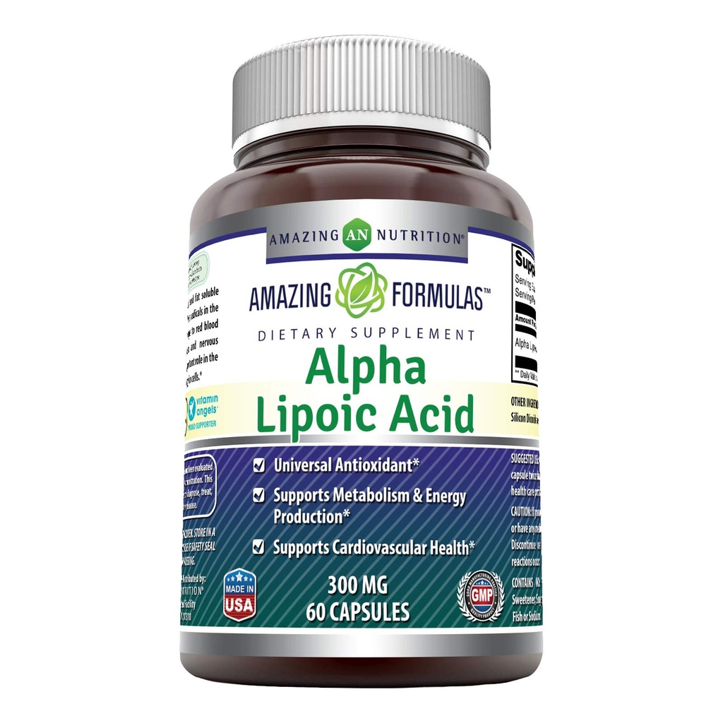 Hämmästyttävä Formula Alpha Lipoic Acid 300 mg kapselit Supplement ...