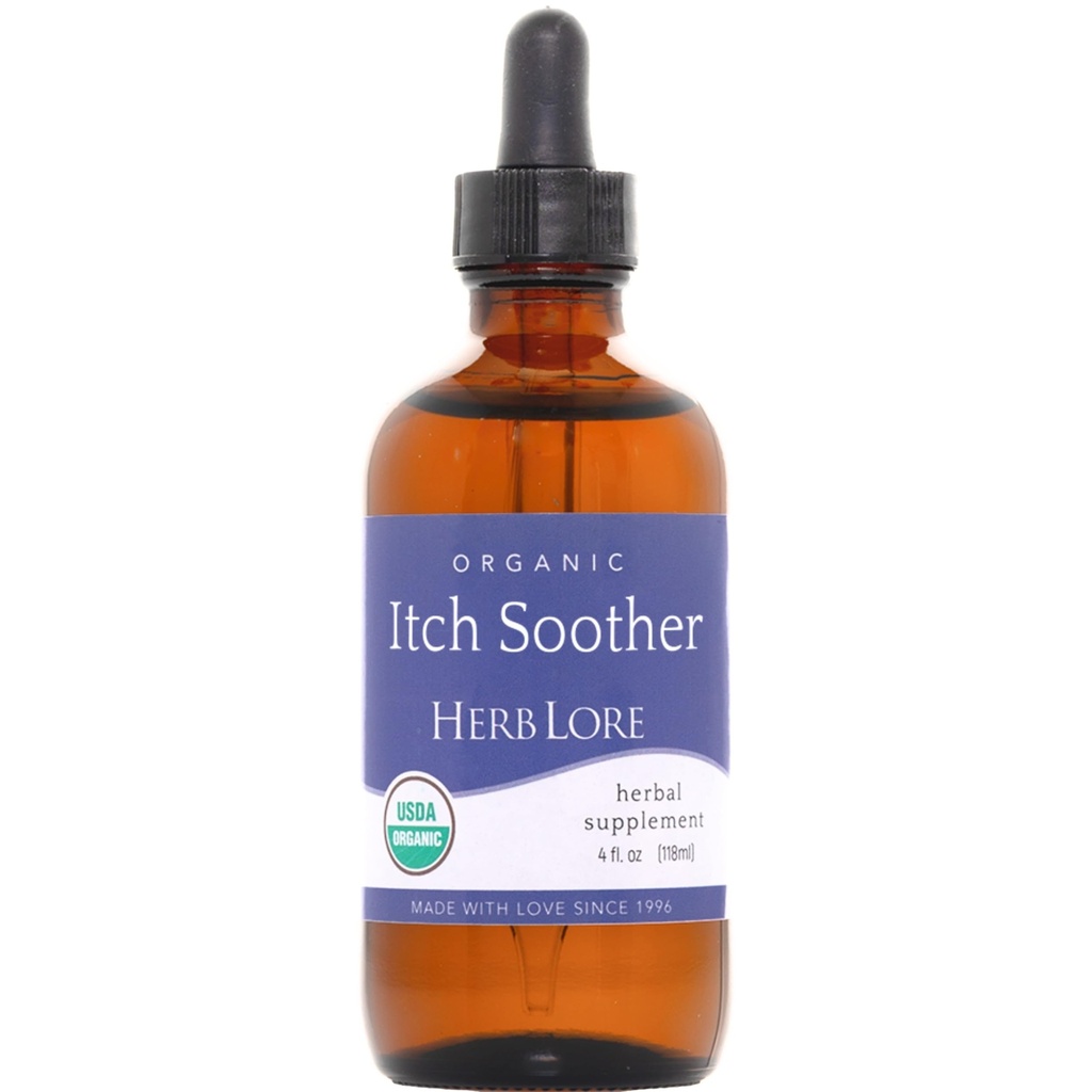 Herb Lore Organic Citch Soother Tincture - rauhoittaa kutiava raskaus Iho ja ihottuma, nestemäinen maito Thistle, Voikukka ja keltainen Dock Liver Support Supplement Drops (4 fl oz)