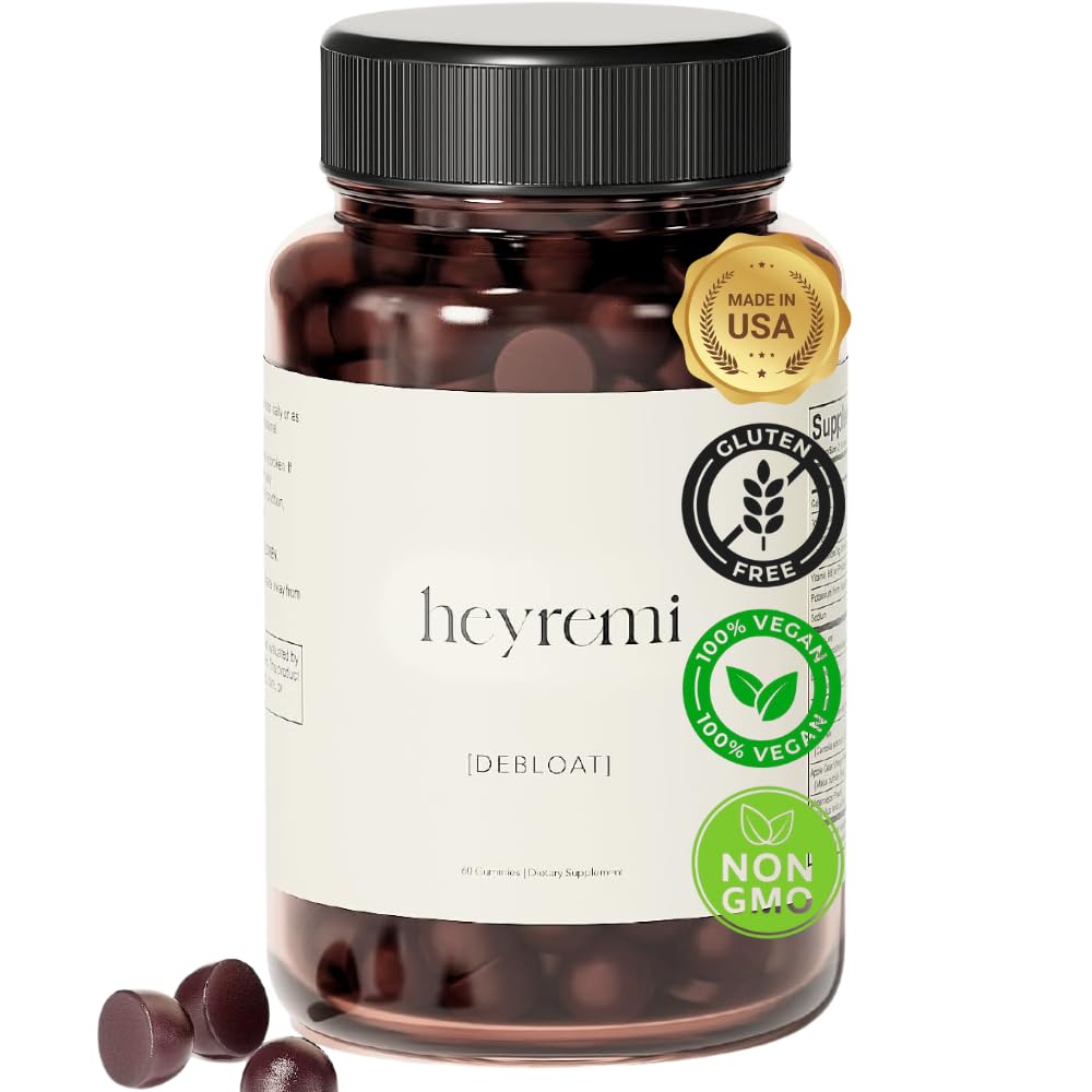 Debloat Gummies - Fast Bloating and Gas Relief- Herbal Digestive Support med Apple Cider Vinegar, Dandelion och Green Tea- Känner sig lättare, bekväm och energiserad - 60 Gummies