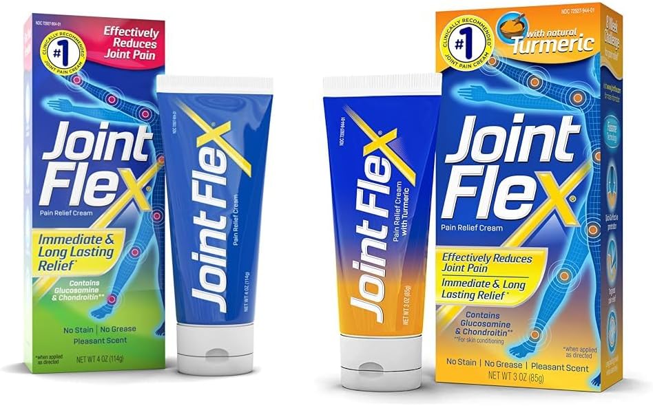 JointFlex Niveltulehdus kipu helpotusvoiteet, 4 Oz ja 3 Oz putket Turmeric ja Fusome toimitus