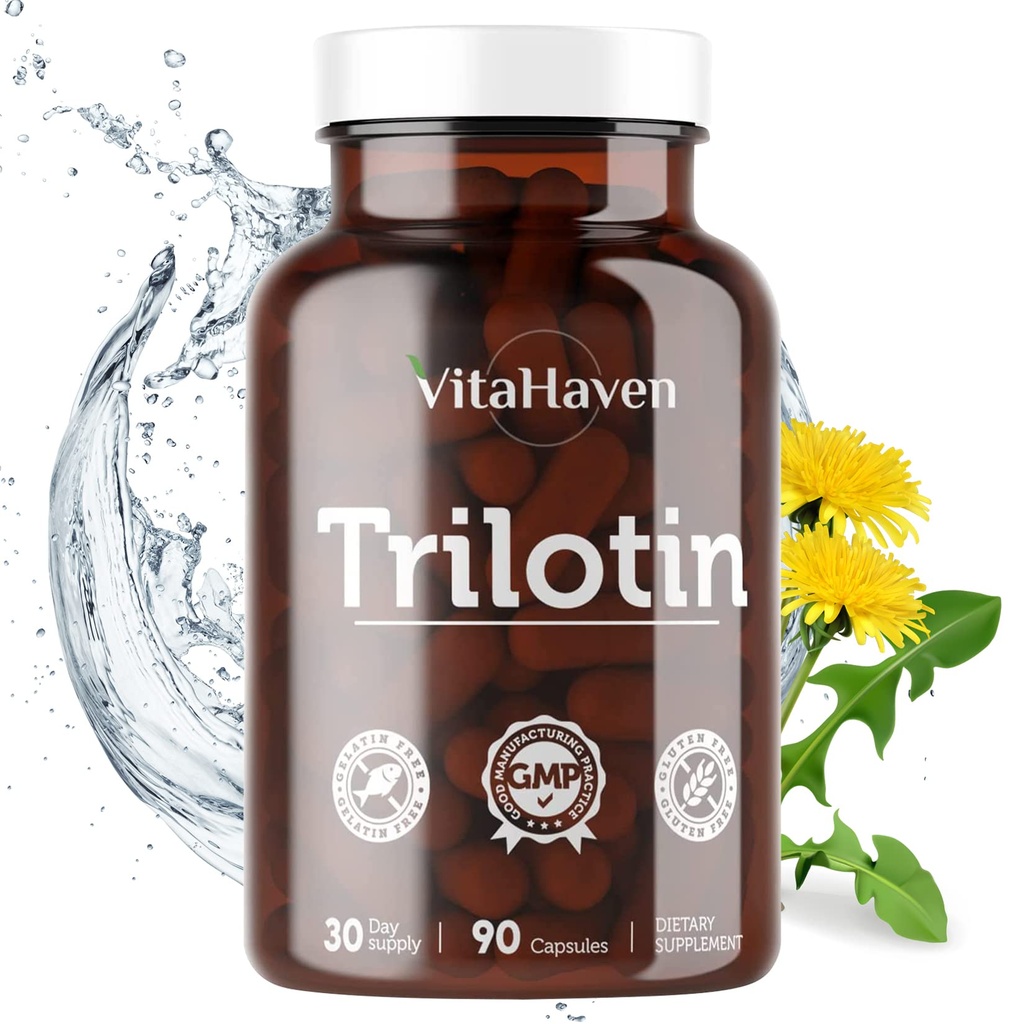 Trilotin: Turvonneet jalat ja nilkat hoito naisten ja miesten kanssa Edema alajalka - vähentää turvotusta jalat ja nilkat veden säilytys- Sisältää: Voikukka juuri, Persilja Leaf & Lisää
