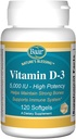 Baar-vitamiini D-3 Softgels, 5 000 IU, 120 Softgels