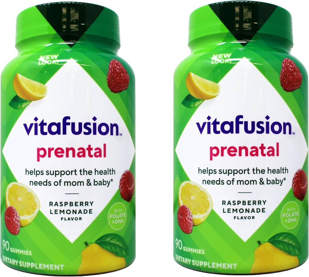 Vitafuusio Prenataali Dha & Foolihappo Gummy Vitamiinit 90 Lukumäärä (2 pakkaus)
