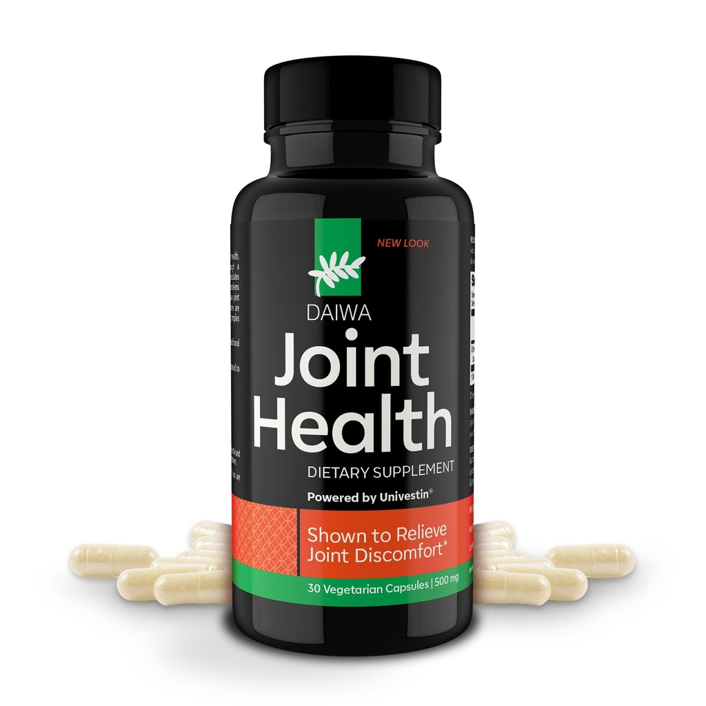 Daiwa Joint Health - Tendon och Ligament Supplements med kinesiska Skullcap och Acacia Catechu - traditionell växtbaserad formel för aktiva livsstilar - Icke-GMO, 30 vegetariska kapslar