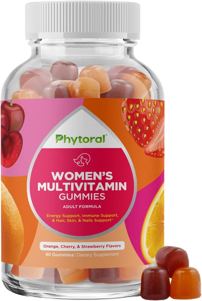 Naisten monivitamiini Gummy vitamiinit aikuisille - Luonnollinen monivitamiini naisille Gummies ja luonnollinen immuunijärjestelmä Booster - Naisten Gummies Aikuiset Täydellinen sinkki