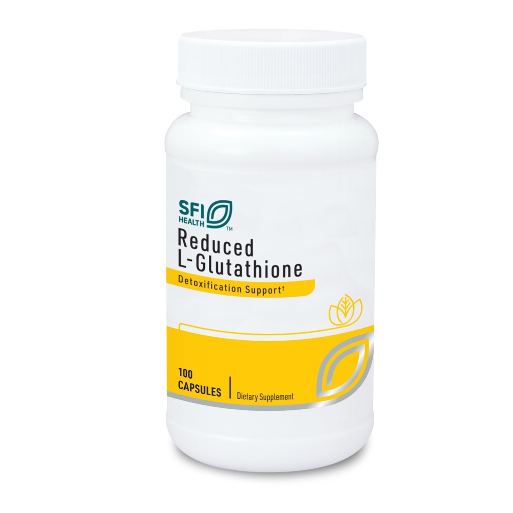 Klaire Labs SFI Health Alennettu L-glutationi 150 mg - Antioksidantti täydentää magnesium maksa, detox & Immuuni tuki - aktiivinen, alennettu muoto - hypoallergenic (100 kapselia)