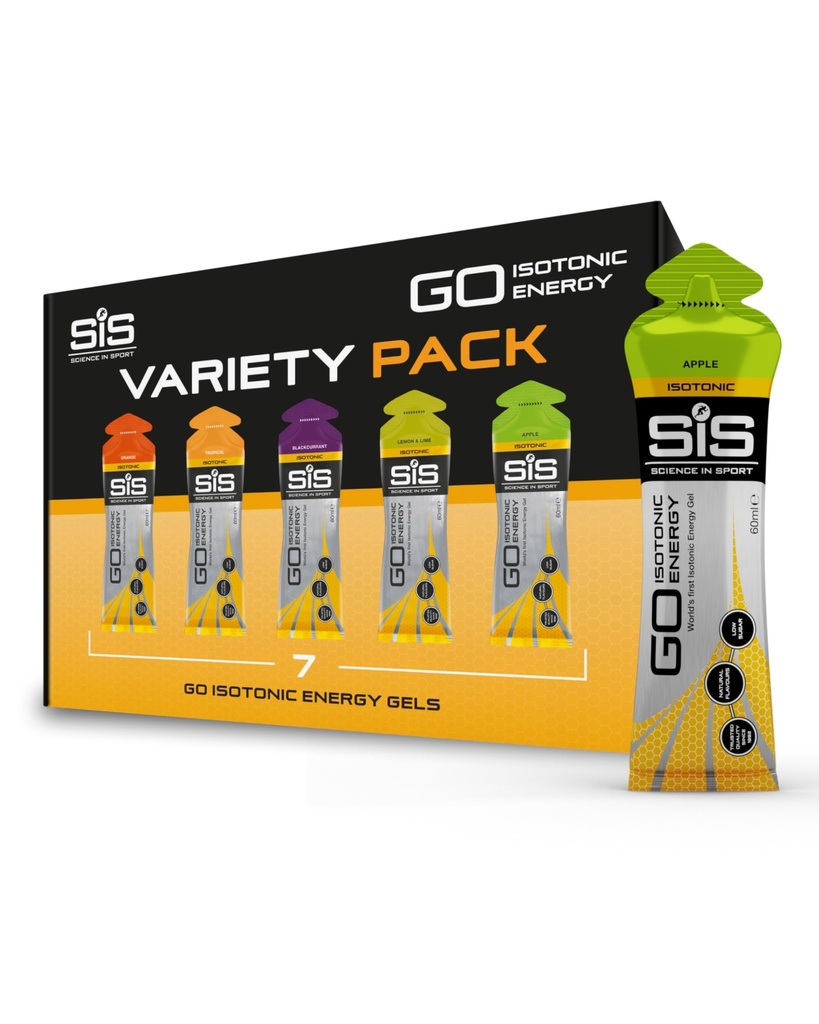 Tiede urheilussa 60 ml Energy Geel Variety - 7 kpl pakkaus