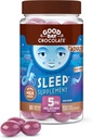 Good Day Chocolate Melatoniini aikuisille [80 Count ] - Reilun kaupan non-GMO Milk Chocolate kamomilla ja melatoniini 5 mg - Aikuisten melatoniini, aikuisten luonnollinen uniapu täydentää