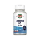 KAL Liposomal D3 50 mikrog, suuri Imeytyminen D-vitamiini, liposomaalinen teknologia, korkea teho Immunosupport, vegaaniset kapselit, gluteeniton, ei soijaa, 30 tarjoilua