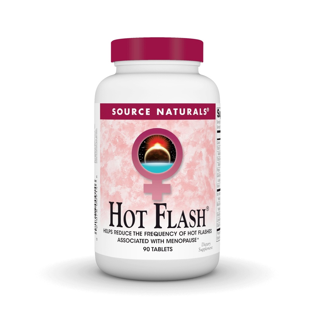 Source Naturals Hot Flash, auttaa vähentämään taajuus Hot Flashs* - 90 tablettia
