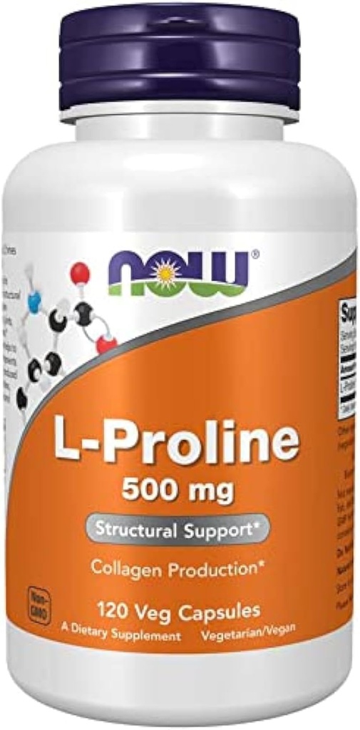 L-Proline 500 mg - 120 Veg-kapselia