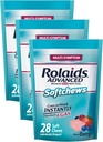 Rolaids Advanced Antacid Plus Anti-Gas Softchews, 28 Count, Mixed Berry, Heartburn och Gas Relief (Pack of 3)