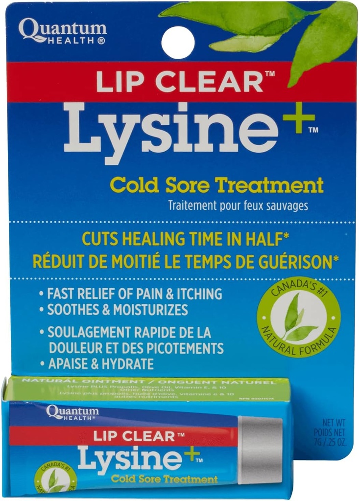 Lip Clear Lysine+ Cold Sore hoito 0. 25 oz (pakkaus 3)