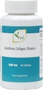 Reducerad L Glutathione 1000mg x 90 tabletter. med 500mg L-Glutathione, 300mg Collagen och 200mg Vitamin C per tabell