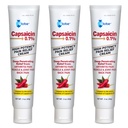 Globe (3 Pack) Capsaicin 0,1% High Potency Pain Relief Cream, Unscented (2 oz) Deep Penetrating Relief från: Artrit, Muscle, Joint och Back Pain