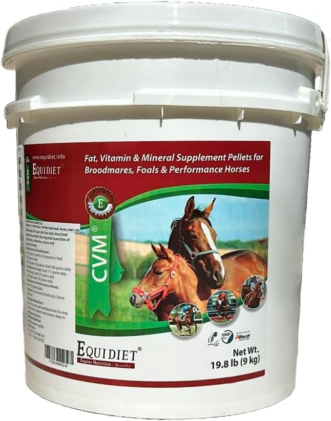 CVM - Häst Vitaminer - Vitamin e Supplement för hästar - Hästtillskott - Hälsosam och glänsande päls - Selen - Matningstillskott - Mineral Vitamin Complex (Big)