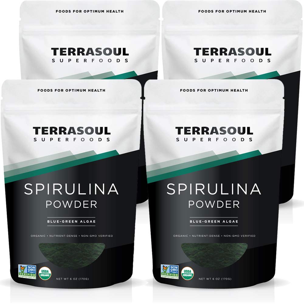Terrasoul Superfoods Spirulina Powder (Organic), 24