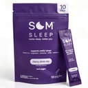 Som Sleep, Rento unijauhe Mix w/melatonin, magnesium, B6-vitamiini, L-Theanine & GABA Vegaani, nollasokeri, Keto Friendly Cherry, 10-pakkaus
