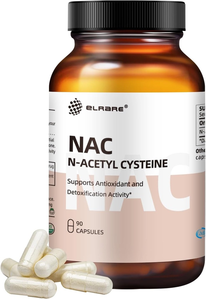 N-asetyyli-L-kysteiini (NAC) täydentää 450 mg, antioksidantti, promootit Liver & Kidney Detox,Tukee hengitysten terveyttä ja immuunitoimintaa,90 kapselia