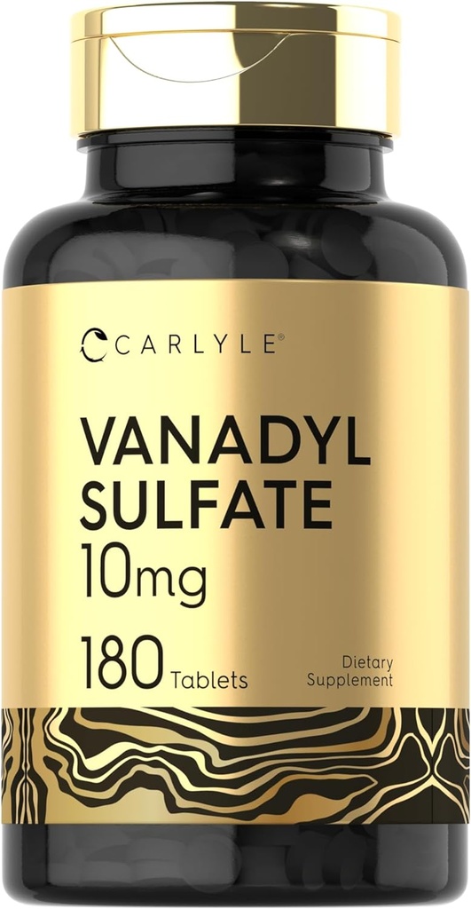 Carlyle Vanadyl Sulfate 10 mg ... 180 tablettikapselia ... kromipikolinaatti... Kasvisruokaa...