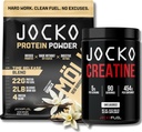 Jocko Fuel Bundle - Vanilla Mölk Protein Powder + Creatiini Monohydraatti Powder for Men & Women - Bundle for Atheltic Performance, Recovery, & Lihaskasvu