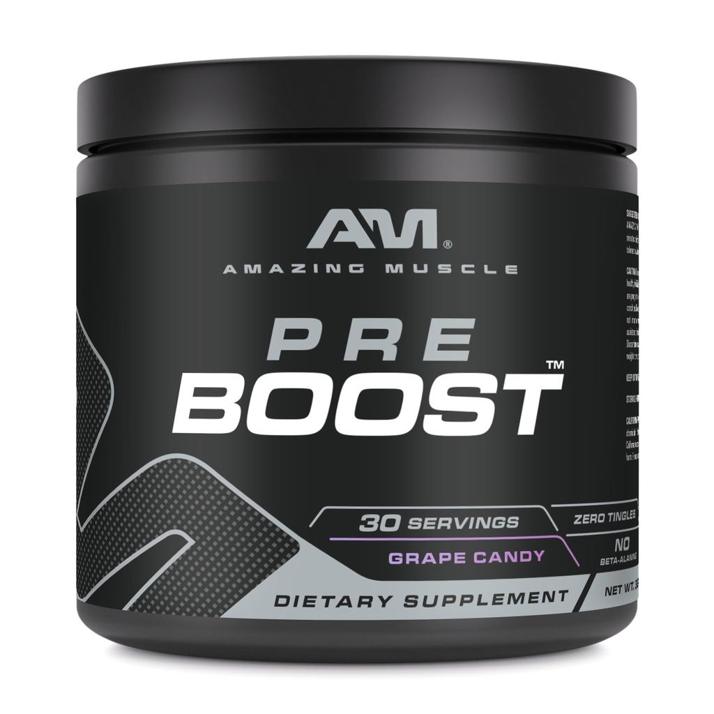 Amazing Muscle Pre Boost ...30 Tarjoilut 324 Grams Powder...