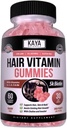 Kaya Naturals hiusten kasvua Gummies - Biotin 5000mcg vitamiinit terveille hiuksille, iholle ja kynnet - Kauneus täydentää naisten tai miesten - 60 Count - Mustikka maku