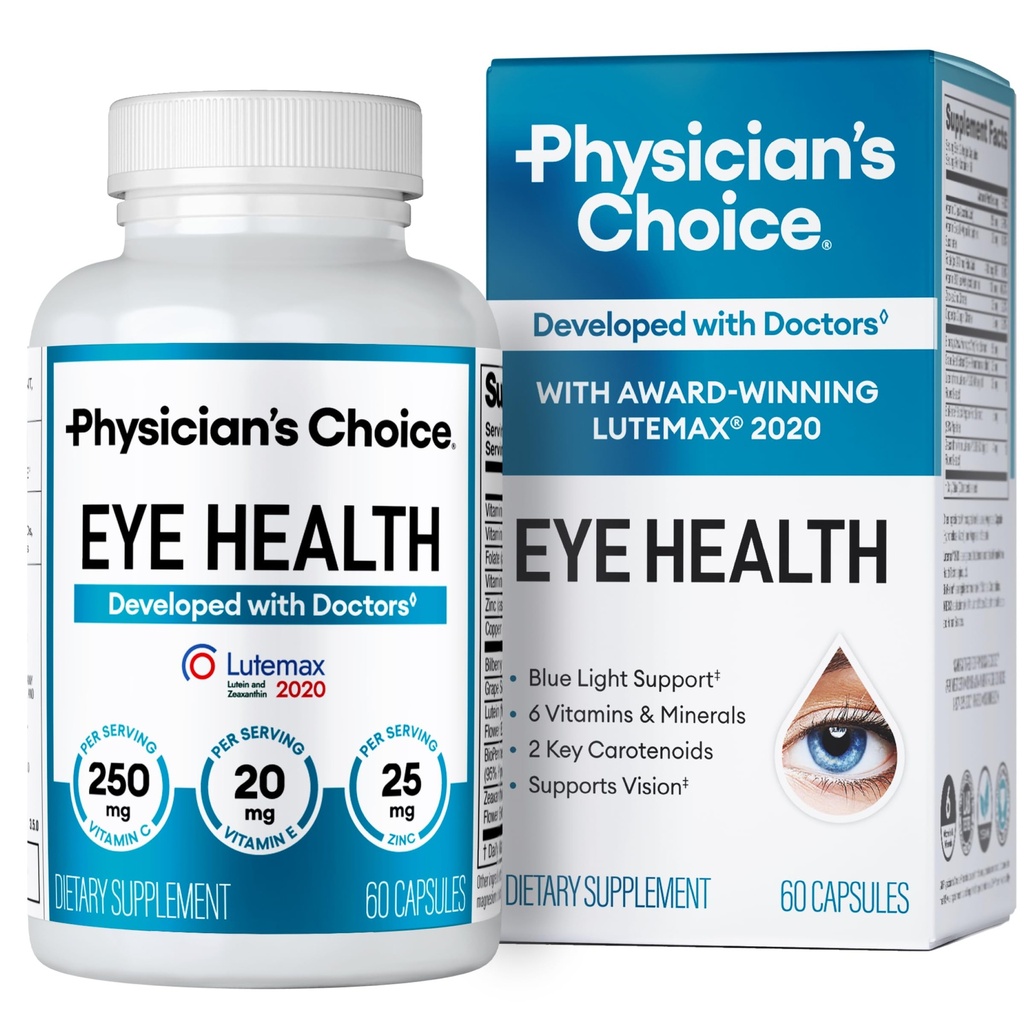 Aarukset 2 Eye Vitamiinit - Lutein, Zeaksantiini & Bilberry Extract - Tukee silmän kanta, kuivat silmät, ja Vision Health - 2 Palkinto-voittaminen Kliinisesti todistettu silmän vitamiinien ainesosat - Carotenoid Blend