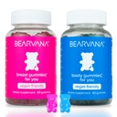 BEARVANA Top & Peach Support Combo Pack Gummies for Women ... 9 Kasviperäisiä uutteita, mukaan lukien Sarviapila, Maca & Fennel ...