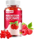 Magnesium Glycinate Gummies - Sokeriton Magnesium Lisäravinteet aikuisille ja lapsille, Imeytyminen Magnesium Gummies Gelatiini ilmaiseksi (60 laatikko 1)