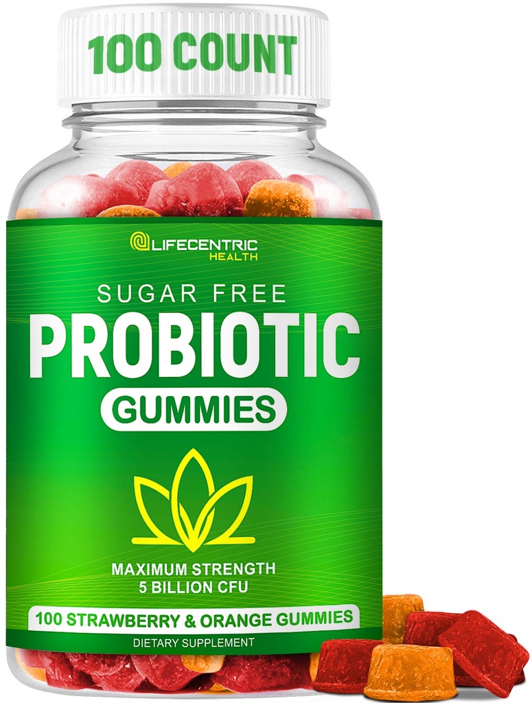 Probiootti Gummies aikuisille ja lapsille Max Vahvuus 5 miljardia PMY ...