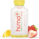 Huma Plus (double Electrolytes) - Chia Energy Gel, mansikka sitruuna, 24 geeliä, 25mg kofeiini - vatsa Friendly, Real Food Energy Gels