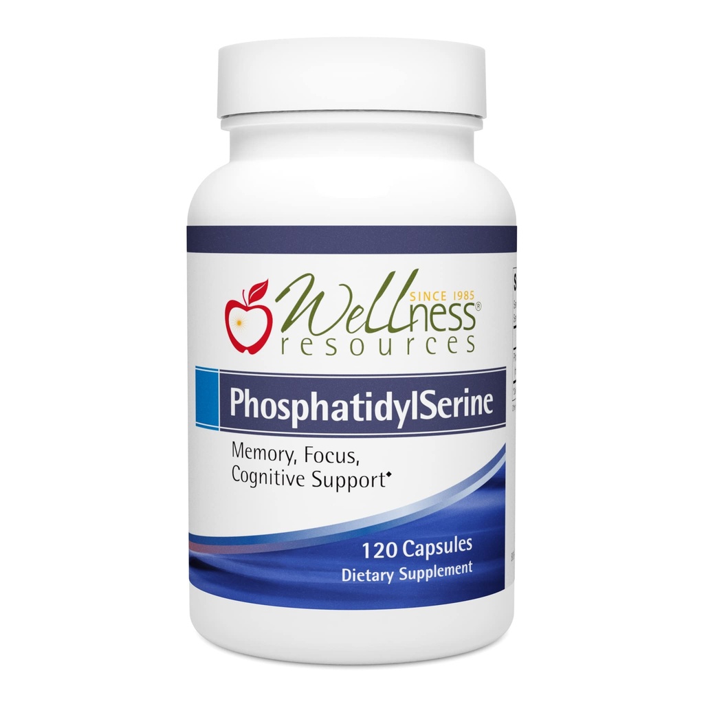 Wellness Resources PhosphatidylSerine Soy-Free Sunflower Source (100mg, 120 kapslar) Non-GMO, Vegan ...