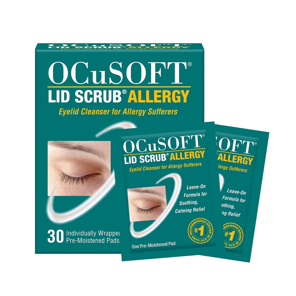 OCuSOFT Lid Scrub Allergia Silmäluomen puhdistus 30CT