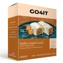 GO4IT Health Ateriankorvikepatukka, High Protein Nutrition Bar, High Fiber, low Calories, KETO friendly, On-the-go, Weight Loss Food Bar, 7/Box - (Vanilla Caramel Crunch)