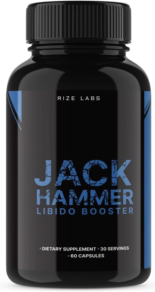 Jack Hammer Libido Booster miesten, Jack Hammer Libido Booster täydentää, Jack Hammer Libido Booster Tehokas Kaikki luonnollinen Formula parantaa suorituskykyä, Jackhammer arvostelut (60 kapselia)